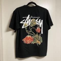 Stüssy フラワーグラフィック Tシャツ ブラックのサムネイル