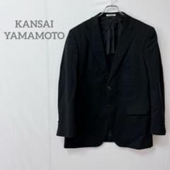 カンサイヤマモト】ブラックストライプ ビジネススーツ 薄手ジャケット