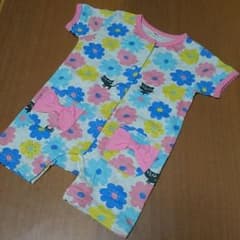 (かな様専用)花柄ロンパースのサムネイル