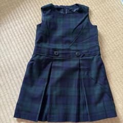ユニクロ　キッズ チェック柄 ジャンパースカート ワンピースのサムネイル