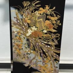 D883 黒留袖 慰斗紋 鳳凰 御所車 金彩 正絹 着物 袷 極美品 - メルカリ