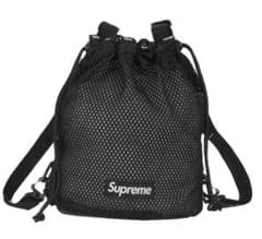Supreme メッシュドローストリングバッグ ブラック Supreme メッシュドローストリングバッグ ブラック - メルカリ