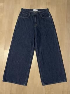 GAP ワイドデニムパンツ 濃紺 バギー 極太 ユニセックス 古着 28/30のサムネイル