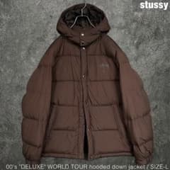 stussy 00s DELUXE ワールドツアー フード ダウンジャケット - メルカリ