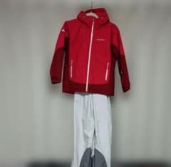 【美品♡】mont-bell 子ども用スキーウェア Kid's 150 赤のサムネイル