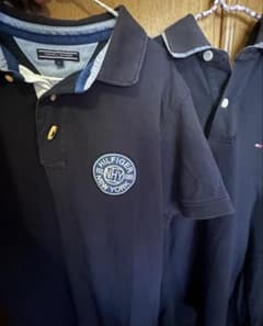 TOMMY HILFIGER ポロシャツ ネイビ2点まとめ売りのサムネイル