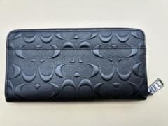 COACH コーチ 長財布 ラウンドファスナー ブラック レザーのサムネイル