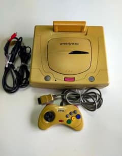 【ジャンク品】セガサターン 本体 コントローラー・ケーブル付属+ソフト6本のサムネイル