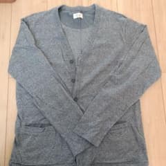 GLOBAL WORK メンズ カーディガン グレー Mサイズのサムネイル