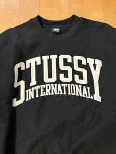 Stussy クルーネック スウェット ブラックのサムネイル