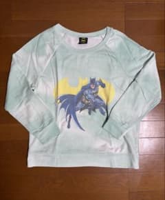 BATMAN バットマン トレーナー XL 淡い緑のサムネイル
