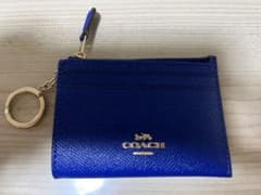 めぐさん専用　coach 定期入れ　カード入れ　青のサムネイル
