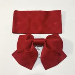 新品 浴衣用 作り帯 赤 星柄のサムネイル