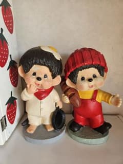 激レア☆モンチッチ☆ガーデンオブジェ ☆置物 2体セット - メルカリ