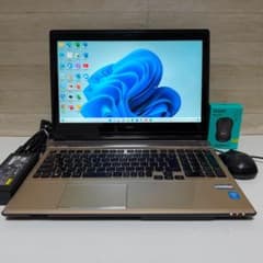 NECタッチノートパソコン i7 爆速SSDメモリ8GB Win11 オフィス付