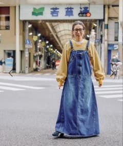 ニコアンド＊Misayo ミリコレサスワンピース インディゴ M - メルカリ