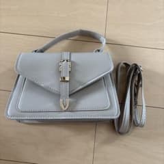 2WAY ショルダーバッグ グレー ゴールド金具のサムネイル