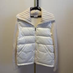MONCLER モンクレール ダウン ニット ジャケット ホワイト Lサイズのサムネイル
