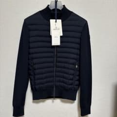 モンクレール Moncler ダウンニット ネイビー 黒ワッペンのサムネイル