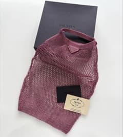 SALE【希少/カード・箱付】PRADA プラダ メタリックネットバッグ
