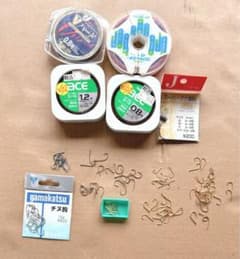 釣り糸&釣り針セット(中古品)のサムネイル