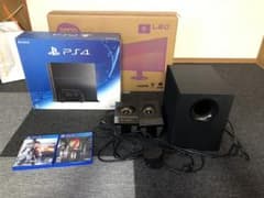 ps4セット (本体、モニター、スピーカー、ソフト)のサムネイル