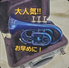 人気カラー】ケルントナー ポケットトランペット ブルー ケース付