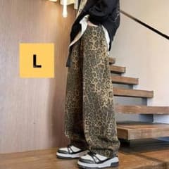 パンツ デニムパンツ レオパード L 相性抜群!! 最旬スタイル