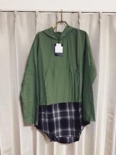 WEYEP 切り替えプルオーバーシャツ(パーカータイプ) Sのサムネイル