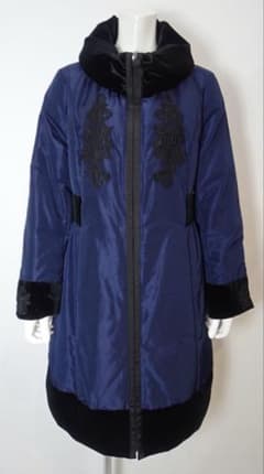 完売2025AWスーパービューティー❤︎ レース使いベロア切替ダウン