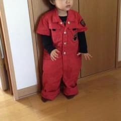 赤色 つなぎ size１１０のサムネイル