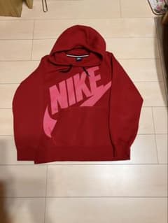 #最終値下げセール　Nike ロゴプリント レッド パーカーLサイズのサムネイル