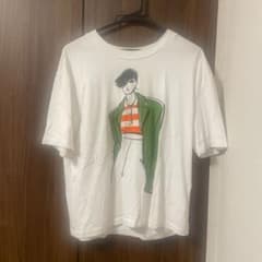 イラストプリント 半袖Tシャツ ホワイト　ZARAのサムネイル