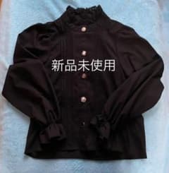 新品未使用 シャツブラウス ブラックのサムネイル