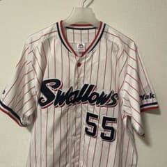 ヤクルトスワローズユニフォーム55番 Lサイズ 村上宗隆 2021優勝パッチ