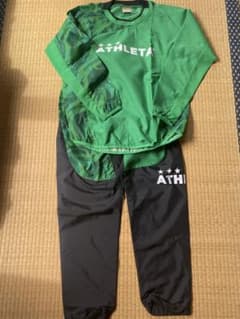 ATHLETA ピステ上下 140 グリーン/ブラックのサムネイル