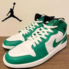 NIKE AIR JORDAN 1 MID LUCKY GREEN ナイキ - メルカリ