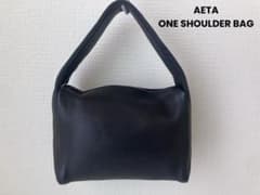 Aeta ONE SHOULDER ディアスキンレザーショルダーバッグ ブラック