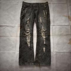 00s y2k お兄 crushed denim 平成 archive pant - メルカリ