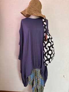 antiqua パープルオーバーサイズセットアップのサムネイル