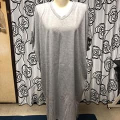 大きいサイズ☆グレーTシャツワンピのサムネイル