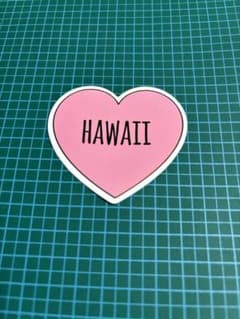 ハート型 HAWAII ステッカーのサムネイル