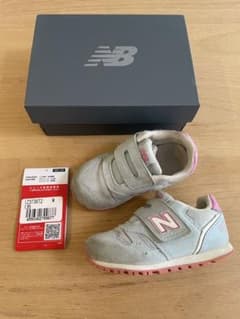 new balance ベビーシューズ 水色 ピンク 13.5のサムネイル
