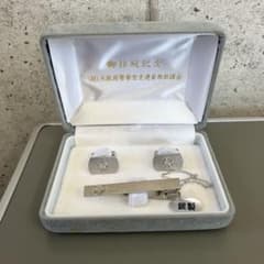 わ*ん様 銀つぶし　Silver　刻印 925 　111g　ネクタイピン　カフス ネクタイピンとカフスのセット 銀製のシールあり silverの刻印あり