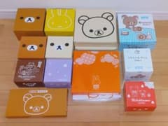 리락쿠마 외 식기[접시, 그릇, 컵 등 12점, 컵, 유리 8점] 덤 첨부