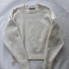 ZARA クルーネックニット 長袖 アイボリーのサムネイル