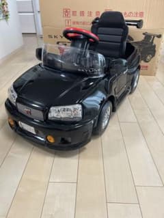 日本製 美品 SKYLINE R34 GT-R 子供用乗用車 ペダルカーのサムネイル
