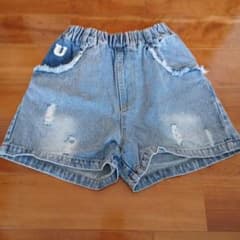 デニム ダメージ加工 ハーフパンツのサムネイル