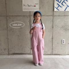 saintdoll オーバーオール サロペット ピンク　Mサイズ　韓国子供服のサムネイル