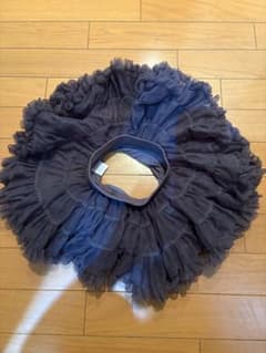 チュールスカート ボリュームフリル グレー　80cmくらいのサムネイル